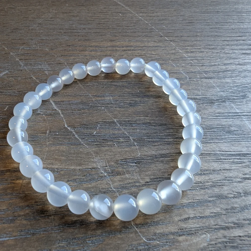 Gorgeous Green and White Stack Bracelet Set